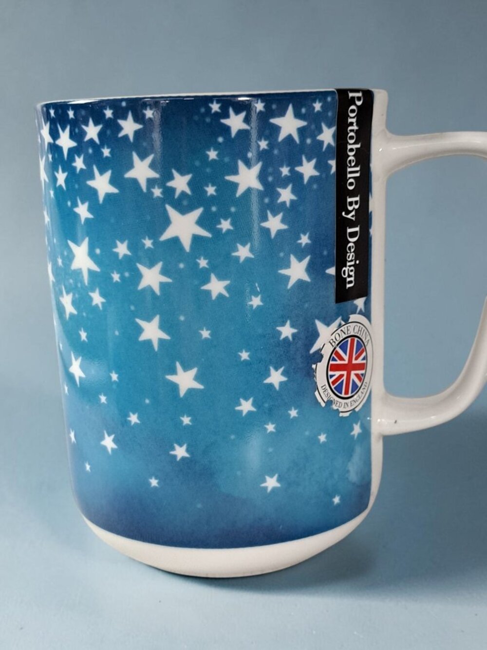 Portobello by Design Stars graduated blue Bone China Mug Cup
